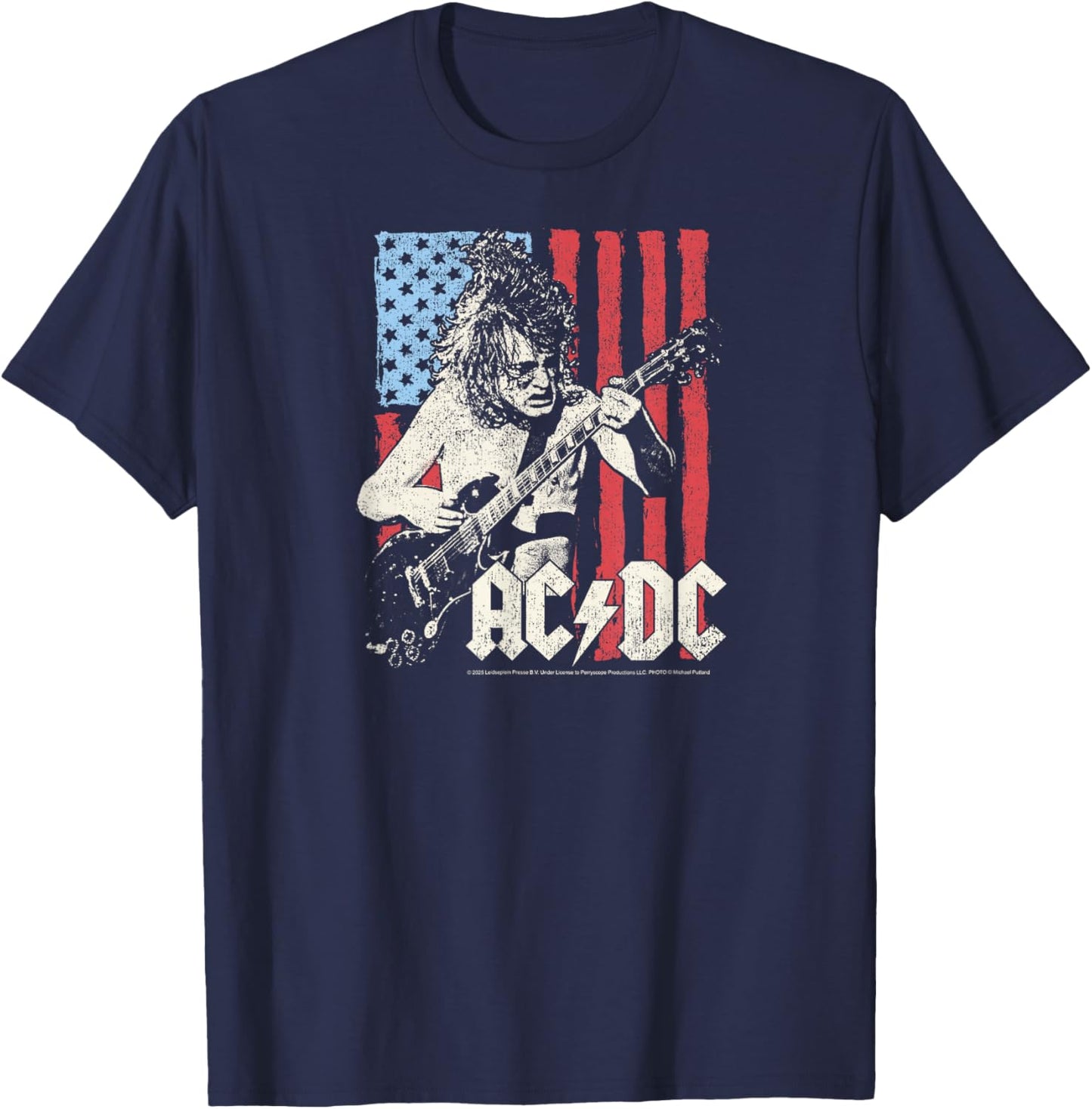 ACDC - American Flag T-Shirt - T-Shirt | Navy
