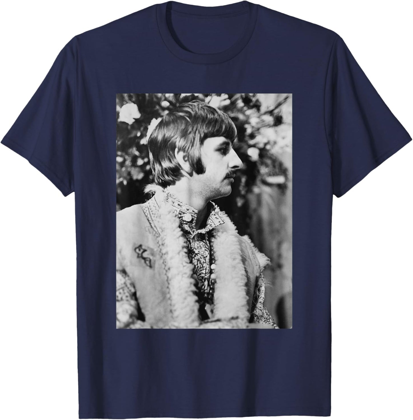 The Beatles Ringo Starr Penny Lane Blue Album Era 1967 T-Shirt - T-Shirt | Navy