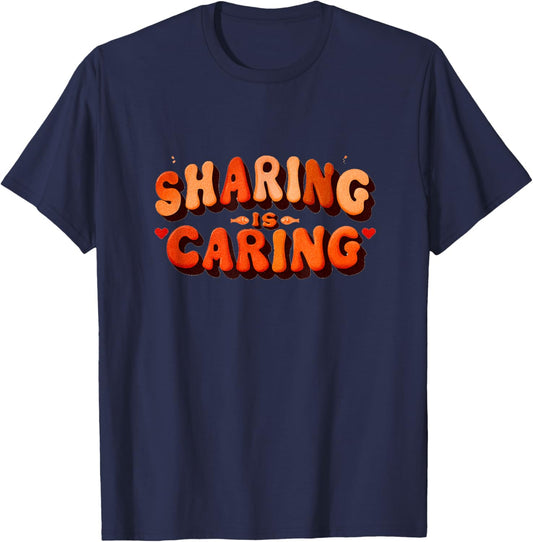 Happy Sharing is Caring Costume T-Shirt - T-Shirt | Navy