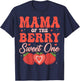 Mama of The Berry Sweet One - Mom 1st Birthday T-Shirt - T-Shirt | Navy