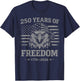 Flag Vintage 250 Years American 1776 2026 250th USA Birthday T-Shirt - T-Shirt | Navy