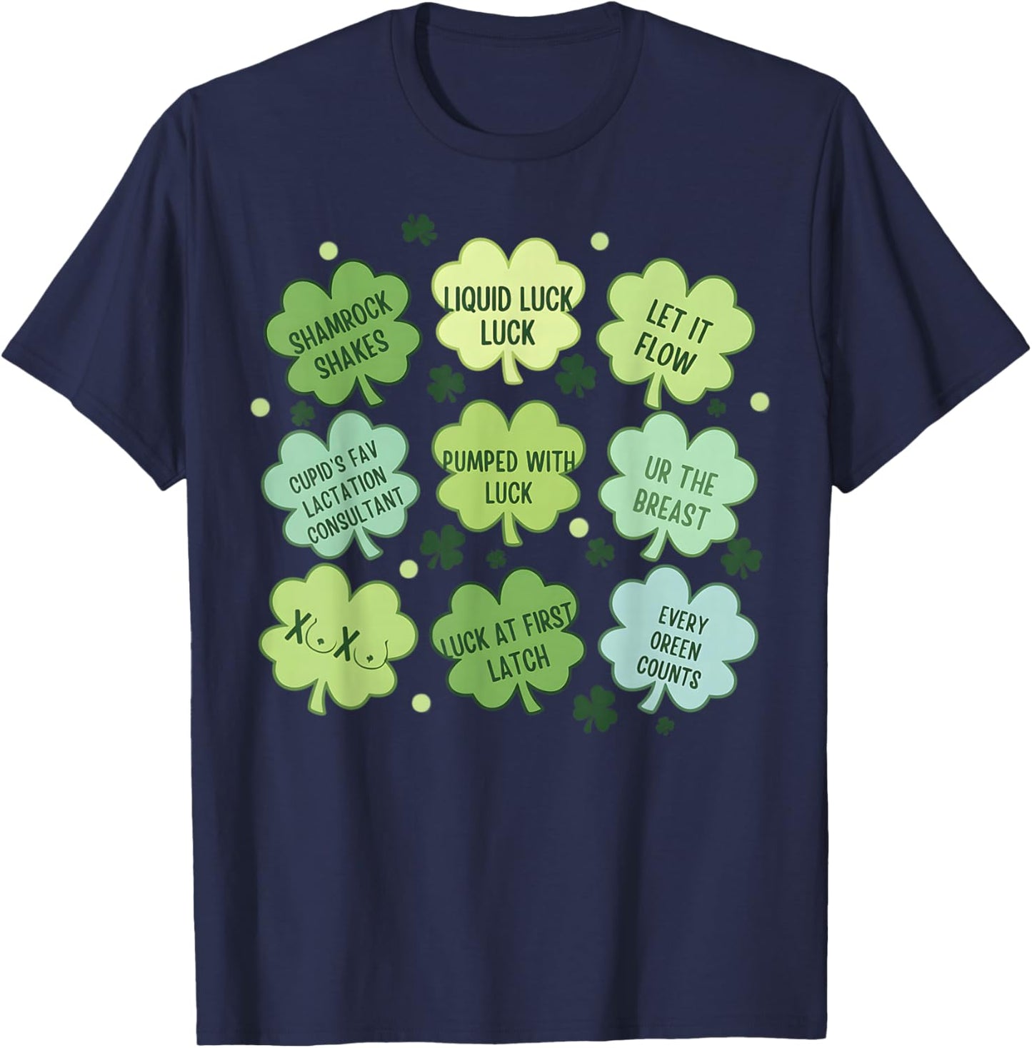 Lactation St Patrick Day Breastfeeding Consultant St Patrick T-Shirt - T-Shirt | Navy