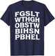 FGSLTWTHGHOBSTWBIHSNPBHEL Christian Bible Verse Acrostic T-Shirt - T-Shirt | Navy
