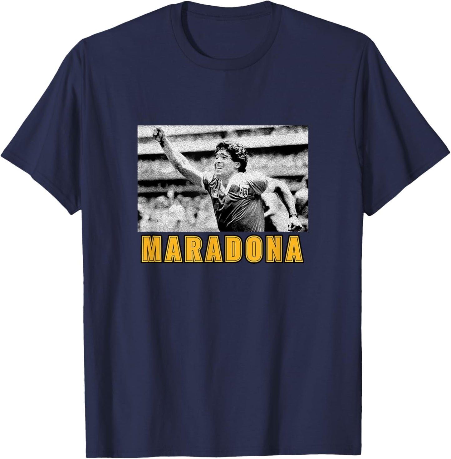 Maradona Celebration Hand of God T-Shirt - T-Shirt | Navy