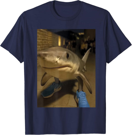 Tralalero Tralala Shark Meme Funny Italian Brainrot T-Shirt - T-Shirt | Navy