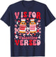 V is for Versed Valentine Nurse Pacu CRNA ICU ER Nurse Women T-Shirt - T-Shirt | Navy