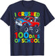 I Crushed 100 Days of School Boys Kids 100th Day of School T-Shirt - T-Shirt | Navy