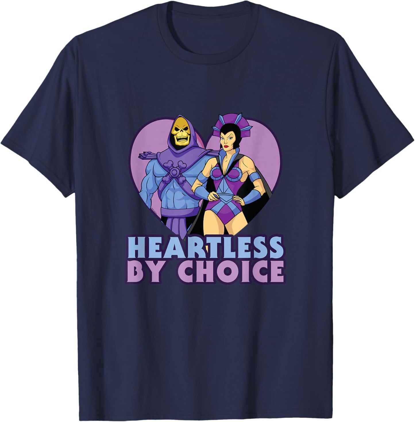 Masters of The Universe Valentine's Day Heartless by Choice T-Shirt - T-Shirt | Navy