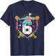 6th Birthday Baseball Drip Number 6 Year Old Birthday Boy T-Shirt - T-Shirt | Navy