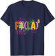 FA (LA) 8 Funny Christmas Santa Math Teacher Student T-Shirt - T-Shirt | Navy