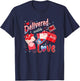 Delivered with Love Valentines Mail Carrier Postal Worker T-Shirt - T-Shirt | Navy