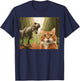 Cat Dinosaur Trex Selfie Funny Meme Humor Boys Girls Kids T-Shirt - T-Shirt | Navy