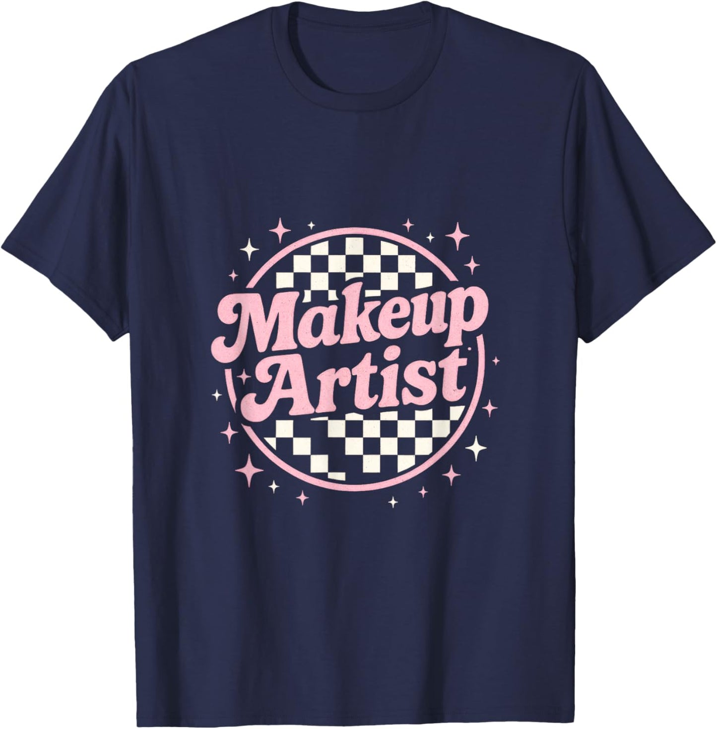 Makeup Artist - Vintage Retro Cosmetology MUA T-Shirt - T-Shirt | Navy
