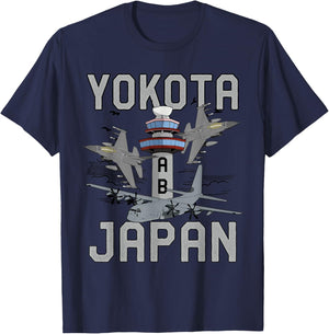 Yokota Air Base Japan C-130 Hercules Airlift Wing Veteran T-Shirt - T-Shirt | Navy
