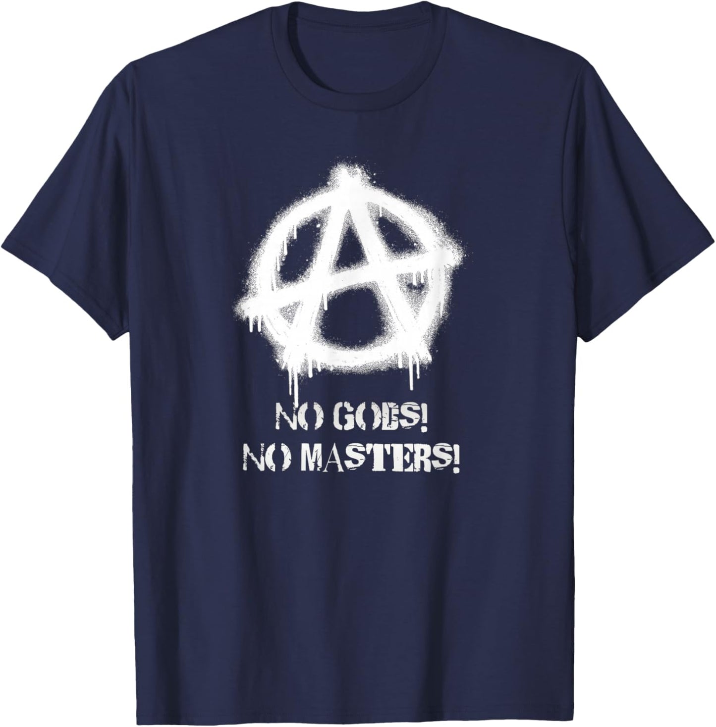Anarchy Signs, Punks, Punk Rock, Anarchy T-Shirt - T-Shirt | Navy