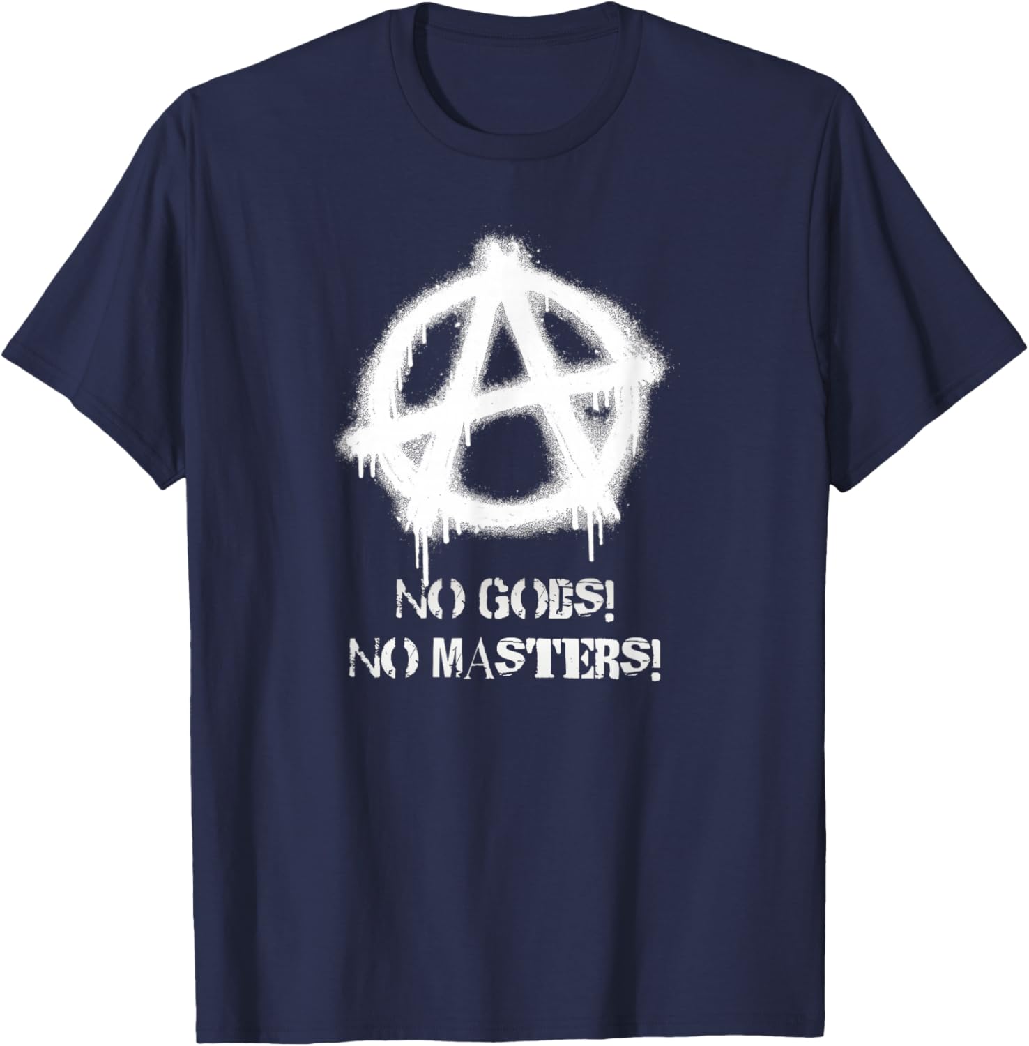 Anarchy Signs, Punks, Punk Rock, Anarchy T-Shirt - T-Shirt | Navy