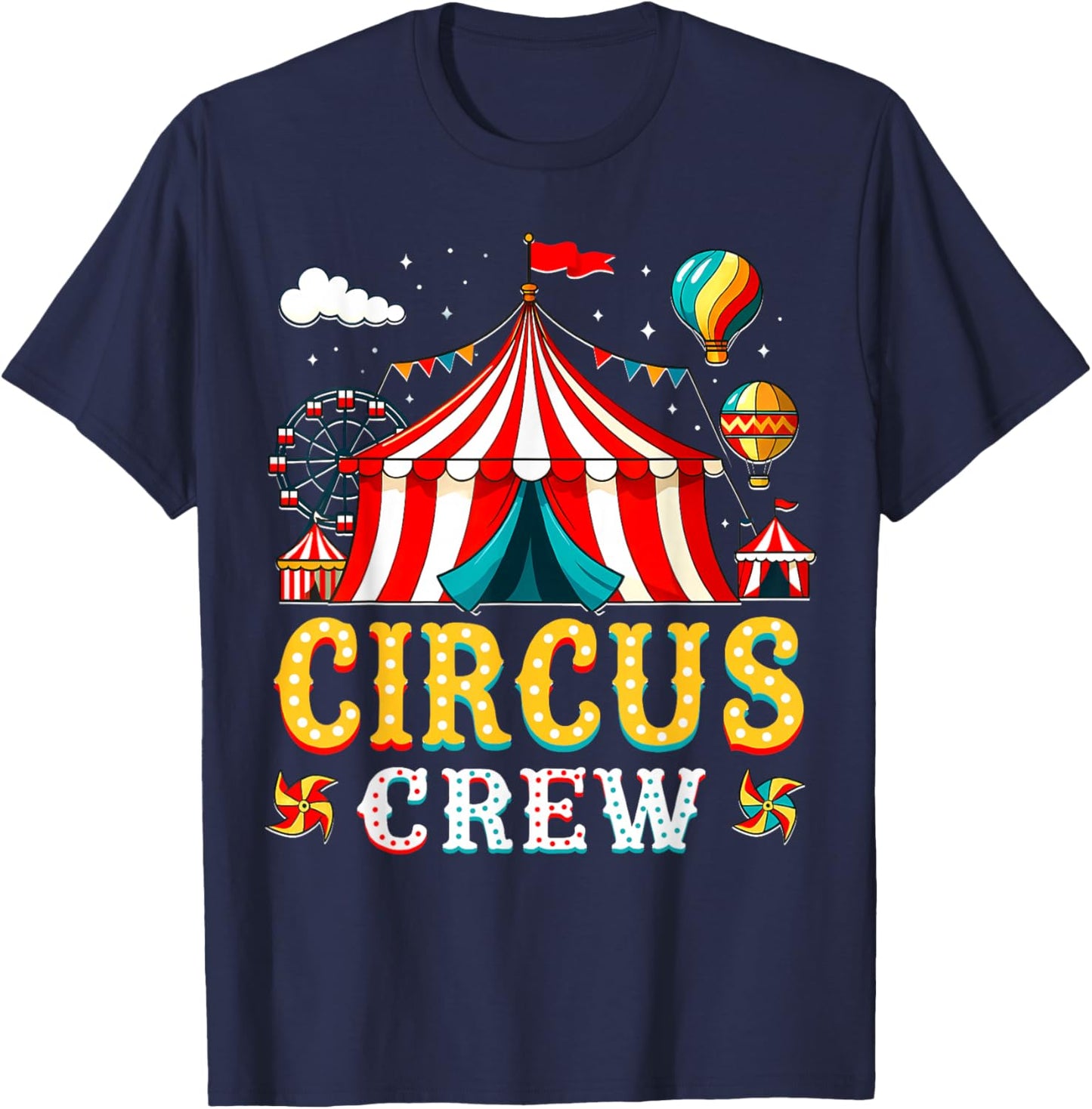 Circus Staff Event Costume Carnival Staff Crew Tent Party T-Shirt - T-Shirt | Navy