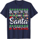 Be Nice to Marching Band Santa is Watching Funny Christmas T-Shirt - T-Shirt | Navy