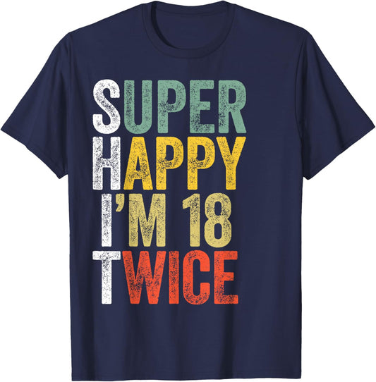 36 Years Old Gag Joke Funny 36th Birthday Men Women T-Shirt - T-Shirt | Navy