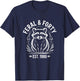 Feral and Forty 40th Birthday Raccoon Funny Fortieth Humor T-Shirt - T-Shirt | Navy