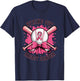 Strike Out Breast Cancer Baseball Pink T-Shirt - T-Shirt | Navy