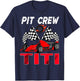 Pit Crew Titi Race Car Birthday Boy Racing Car T-Shirt - T-Shirt | Navy