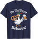 On My Wurst Behavior Oktoberfest Funny German American Humor T-Shirt - T-Shirt | Navy