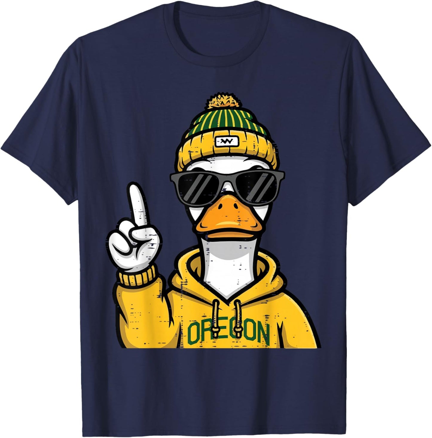 Duck Sunglasses Girls Youth Teen Kids Men Boys Women T-Shirt - T-Shirt | Navy