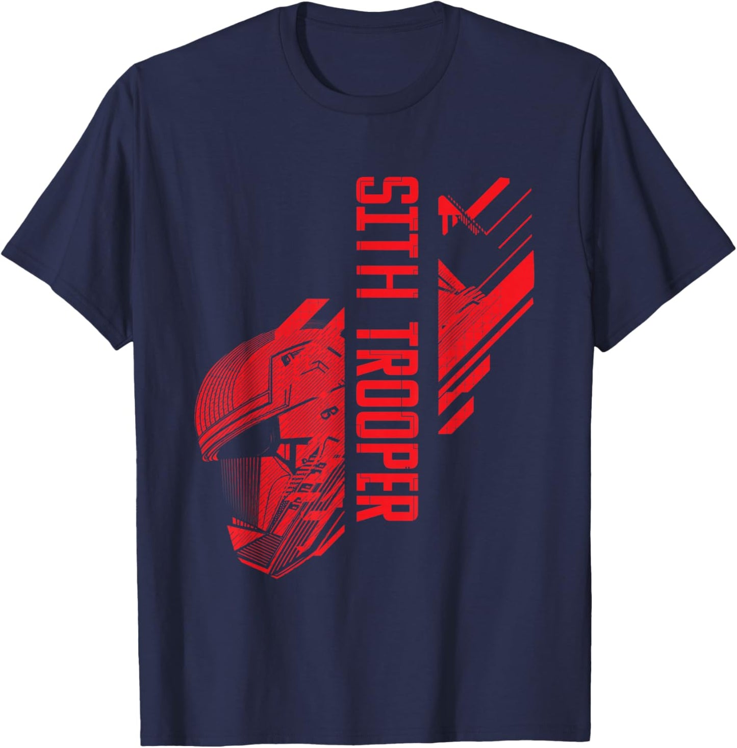Star Wars Revenge of The Sith Trooper Red Helmet Tech T-Shirt - T-Shirt | Navy