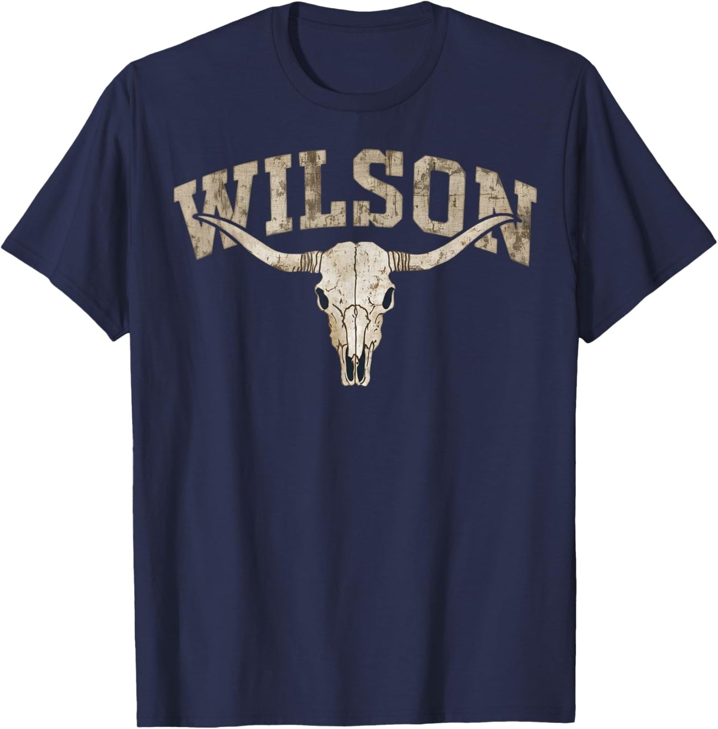 Vintage Wilson Name T-Shirt - T-Shirt | Navy