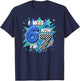 Blue Checkered I was 6 Now I'm 7 Birthday Boy Bday 6 7 T-Shirt - T-Shirt | Navy