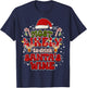 Most Likely to Drink Santa's Wine Funny Drinking Christmas T-Shirt - T-Shirt | Navy