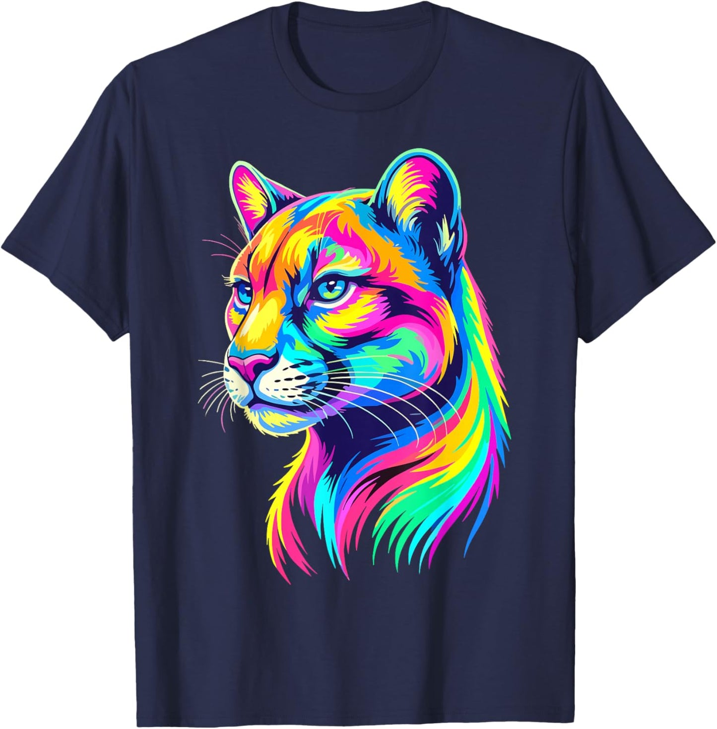 Colorful Art Puma T-Shirt - T-Shirt | Navy