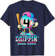 Baseball 4 Years Old Since 2022 Ice Cream 4th Birthday Boys T-Shirt - T-Shirt | Navy