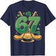 St Patricks Day Number 67 Hockey Lucky Shamrock Clover T-Shirt - T-Shirt | Navy