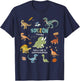 Speech Therapy Cute Retro Dinosaur Speech Language Pathology T-Shirt - T-Shirt | Navy