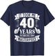 It Took Me 40 Years to Create This Masterpiece 40th Birthday T-Shirt - T-Shirt | Navy