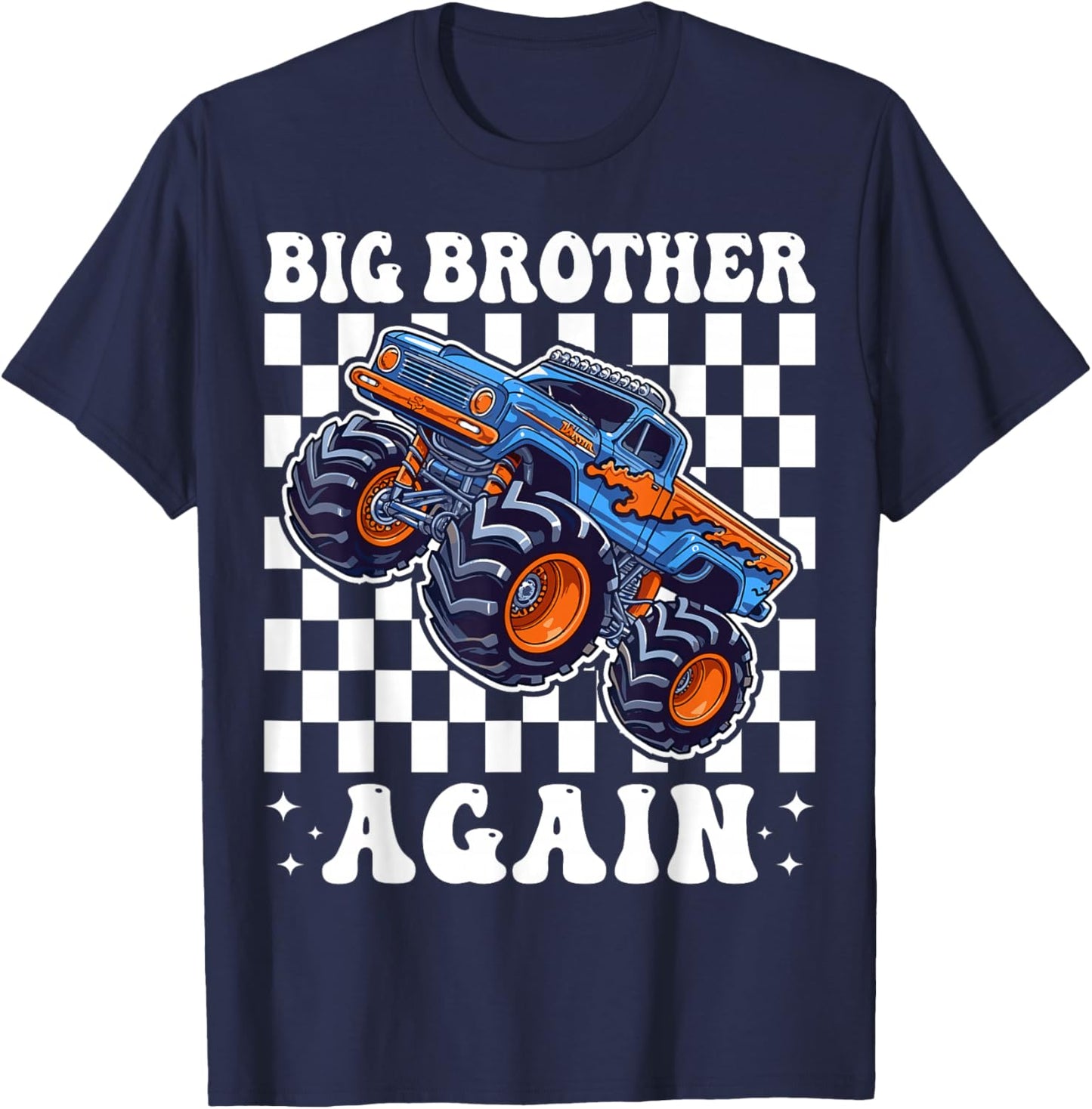 Big Brother Again 2026 Announcement Monster Truck Boys Boy T-Shirt - T-Shirt | Navy