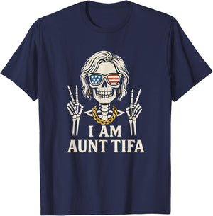 I Am Aunt Tifa Shirt Aunt Tifa Funny Aunt Tifa T-Shirt - T-Shirt | Navy