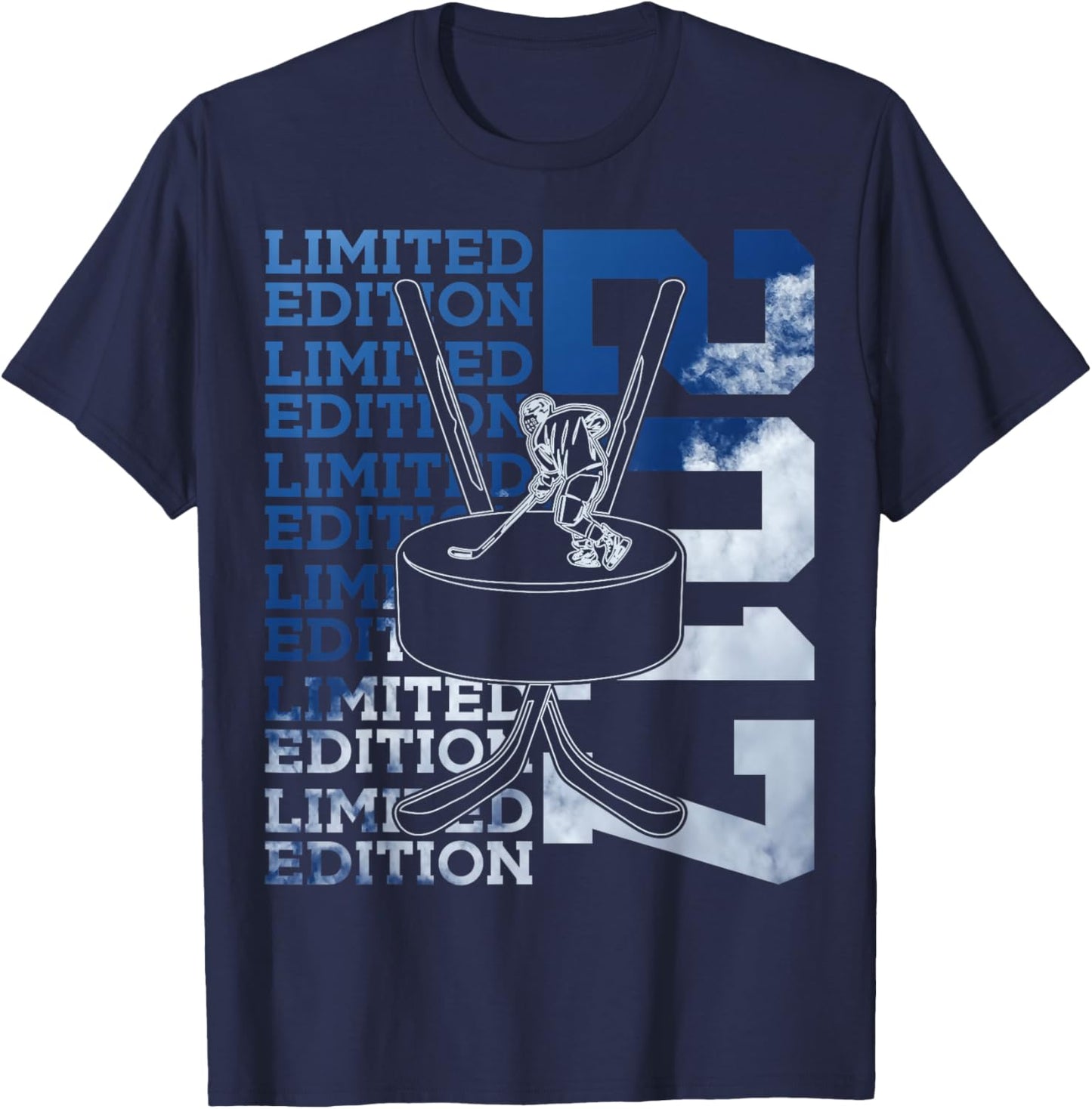 Limited Edition 2017 ICE Hockey 9TH Birthday T-Shirt - T-Shirt | Navy