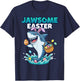 Jawsome Happy Bunny Egg Hunt Toddler Kids Outfit Boys Easter T-Shirt - T-Shirt | Navy