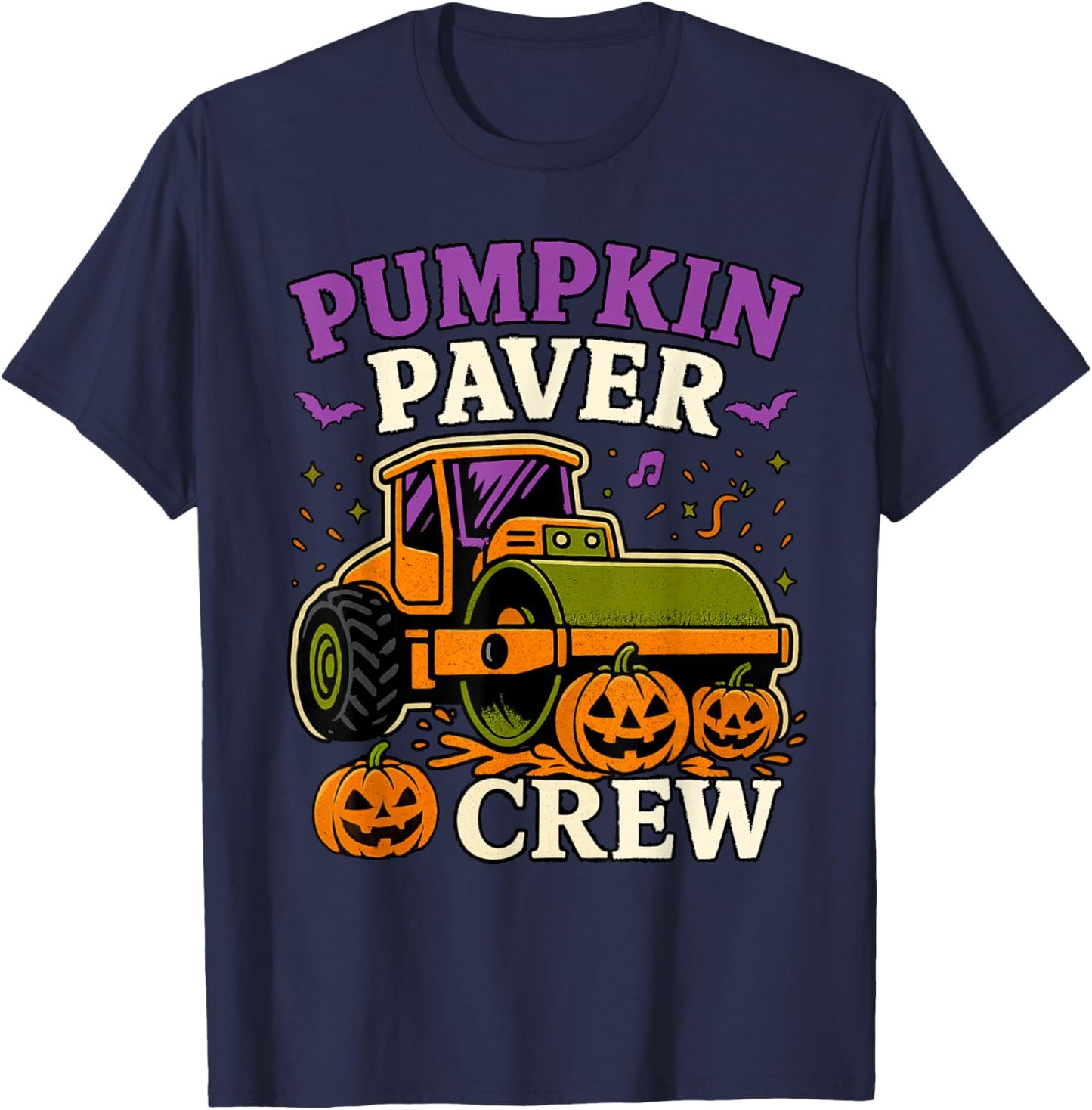 Pumpkin Paver Crew Halloween Costume for Boys T-Shirt - T-Shirt | Navy