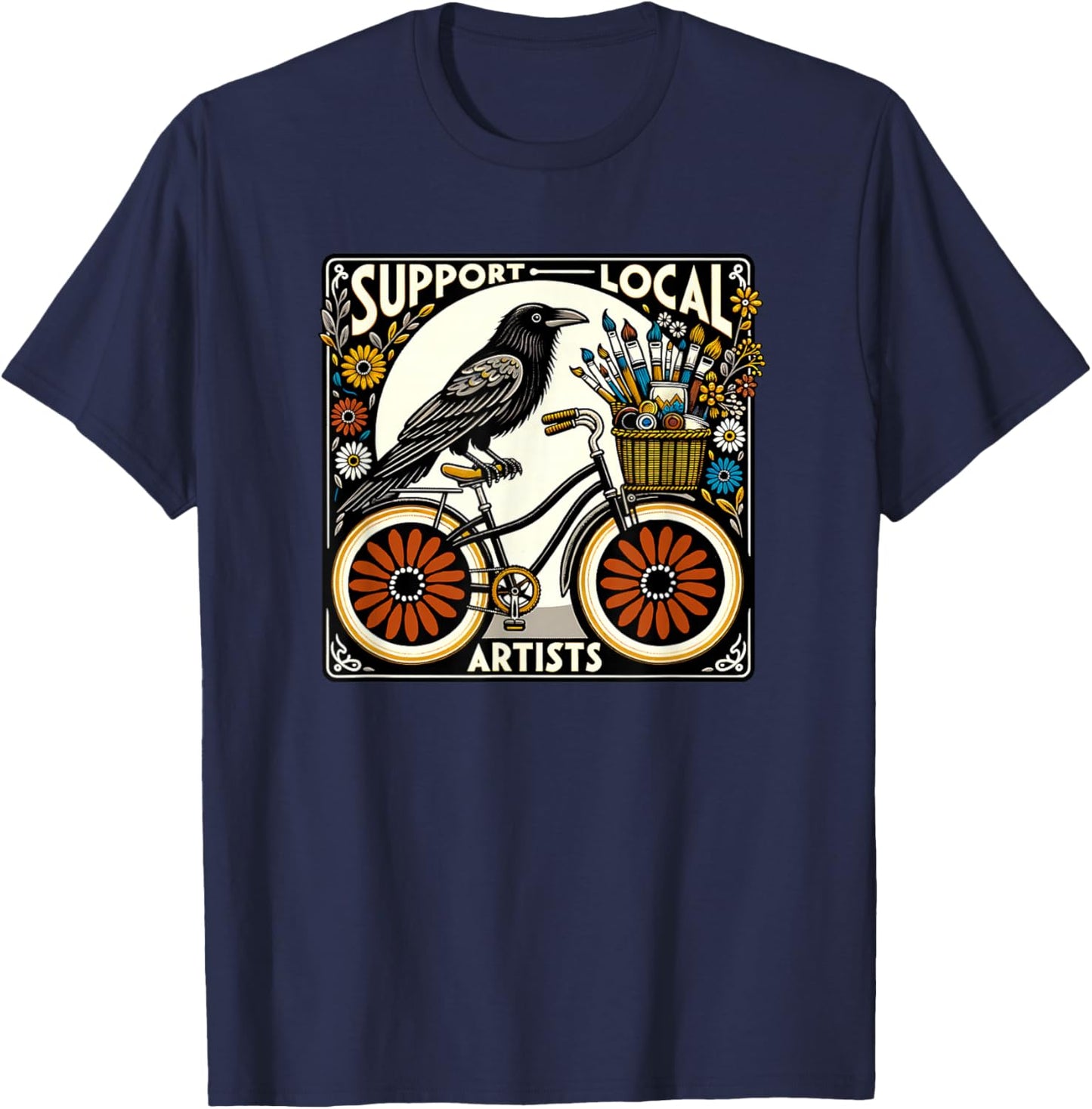 Support Local Artists T-Shirt - T-Shirt | Navy