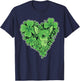 Cute Chihuahua Dog Heart Shamrock Women Men St Patricks Day T-Shirt - T-Shirt | Navy