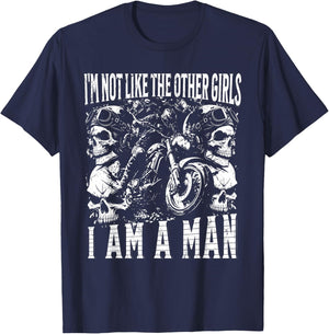 I'm NOT Like Other Girls I AM A Man Funny Design T-Shirt - T-Shirt | Navy