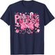 Pediatric Nurse Valentines Peds RN Heart Medical Bow T-Shirt - T-Shirt | Navy