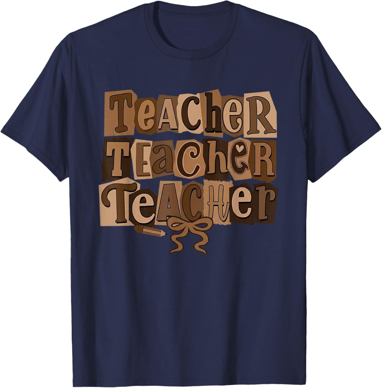 Black History Teacher Bow Afro Woman African American Women T-Shirt - T-Shirt | Navy
