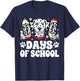 101 Days Smarter Funny Dog 100th Day of School Boys Girls T-Shirt - T-Shirt | Navy