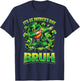 St Patricks Day Bruh for Boys Kids Funny Leprechaun T-Shirt - T-Shirt | Navy