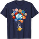 Sis Sister Astronaut Planets STEM Space Family Matching T-Shirt - T-Shirt | Navy